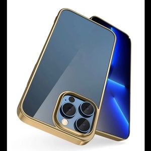 NEW! Clear / Gold iPhone Case